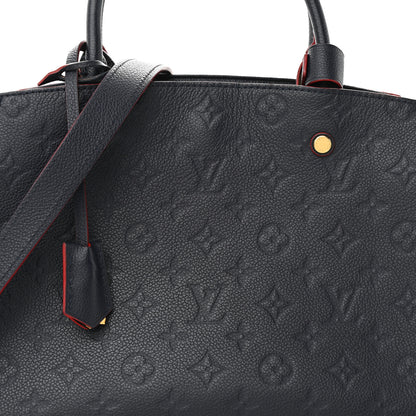 Louis Vuitton Empreinte Montaigne MM Marine Rouge 8 of 10