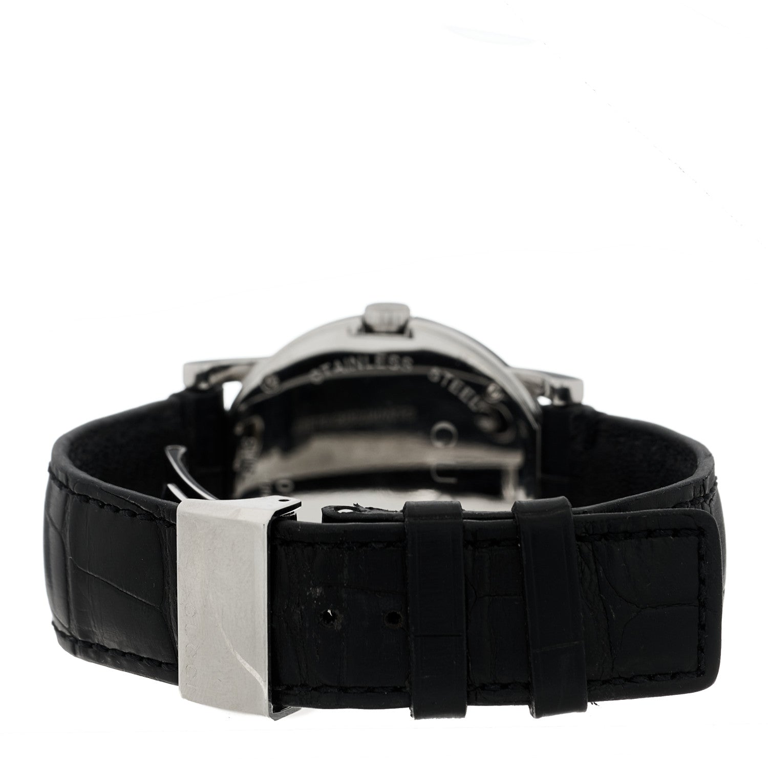 Gucci Stainless Steel Alligator 36mm G-Round Quartz Watch Black 3 of 5