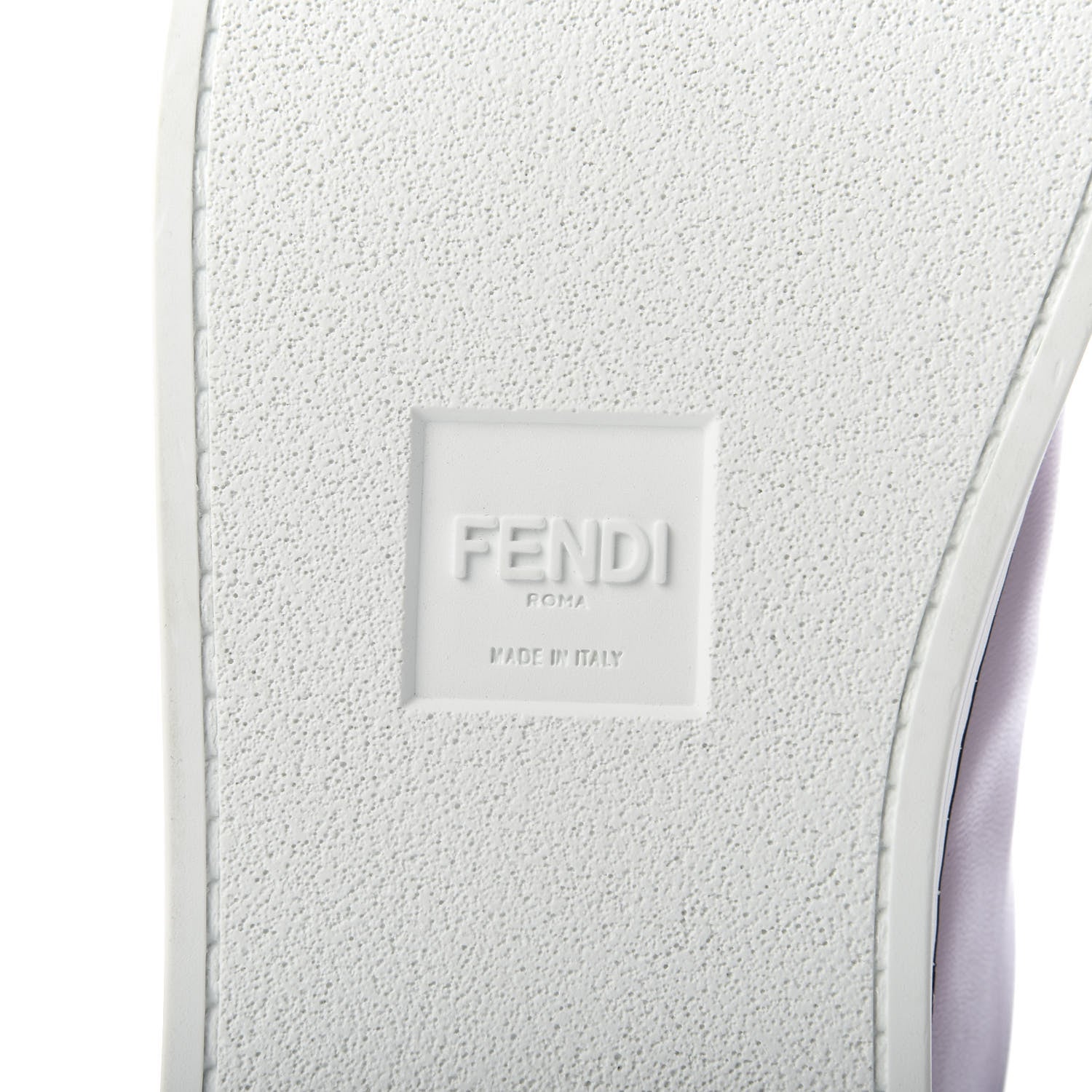 Fendi X JOSHUA VIDES Nappa Rockoclick Slip On Sneakers 38 Pink Xiloph White Black 7 of 9