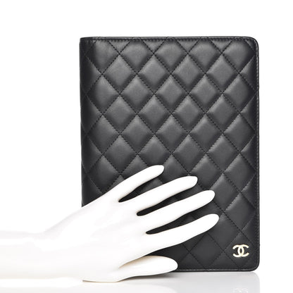 Chanel Lambskin Quilted Large Agenda Cover Black 2 of 8