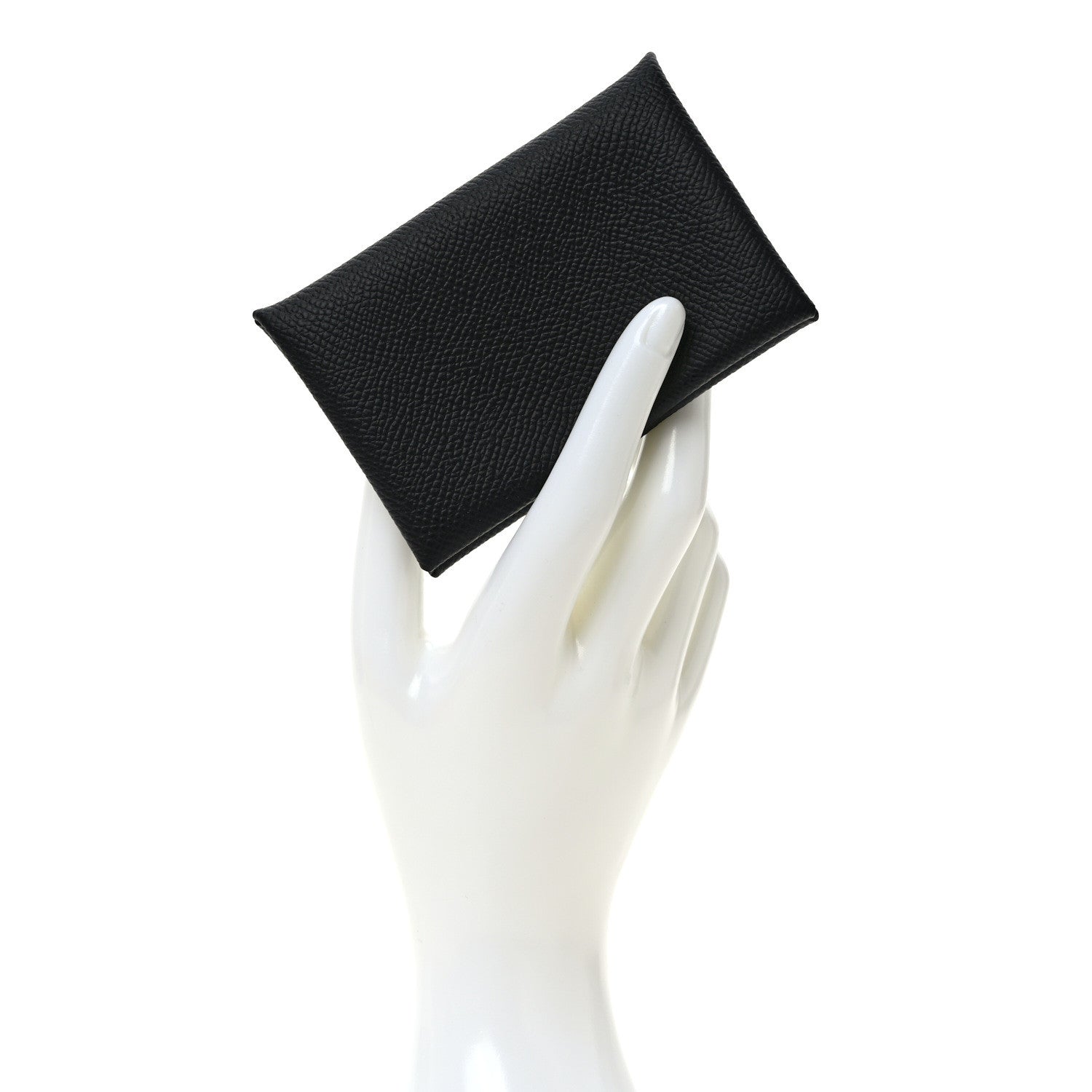Hermes Epsom Calvi Card Case Black 2 of 7