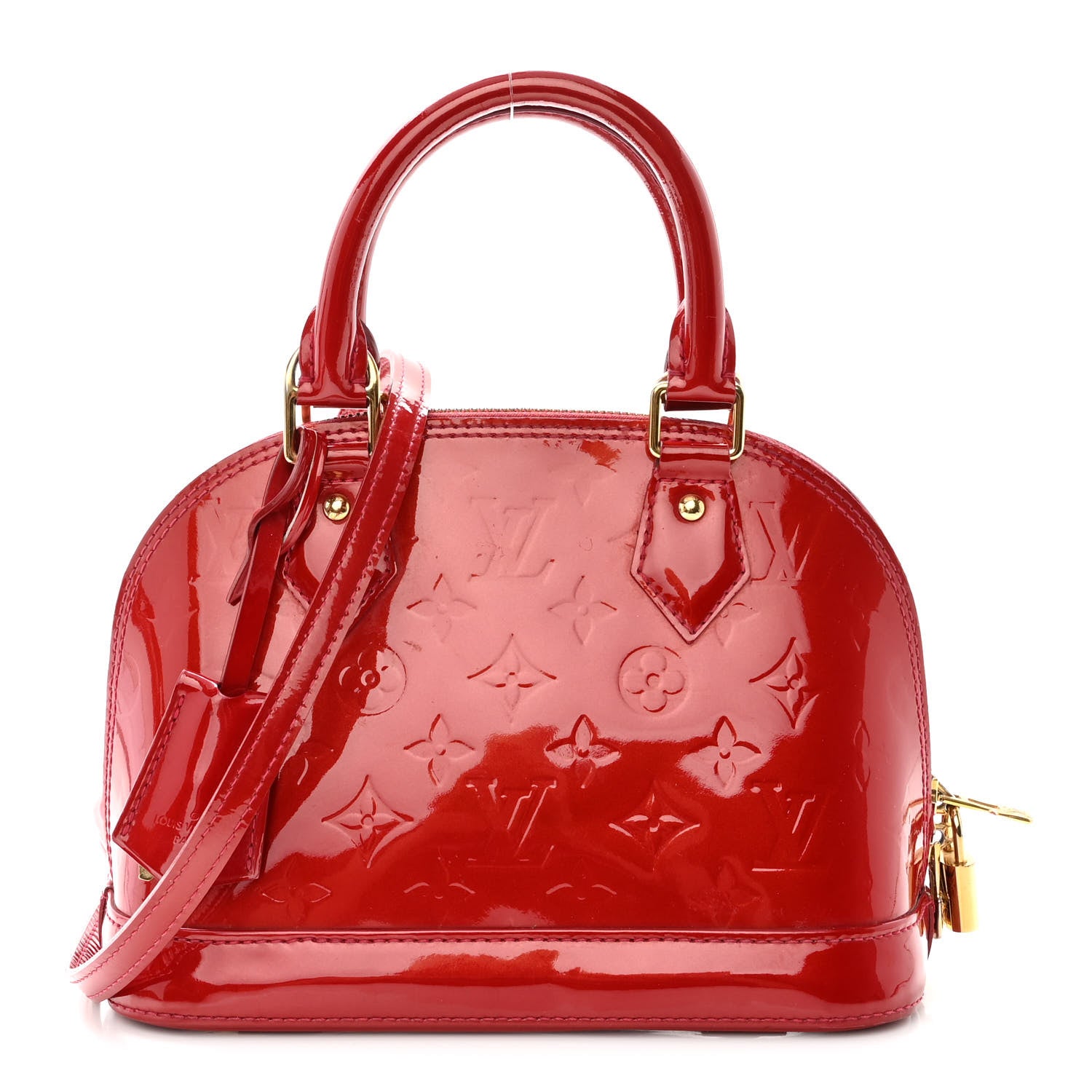 Louis Vuitton Vernis Alma BB Cherry 1 of 10