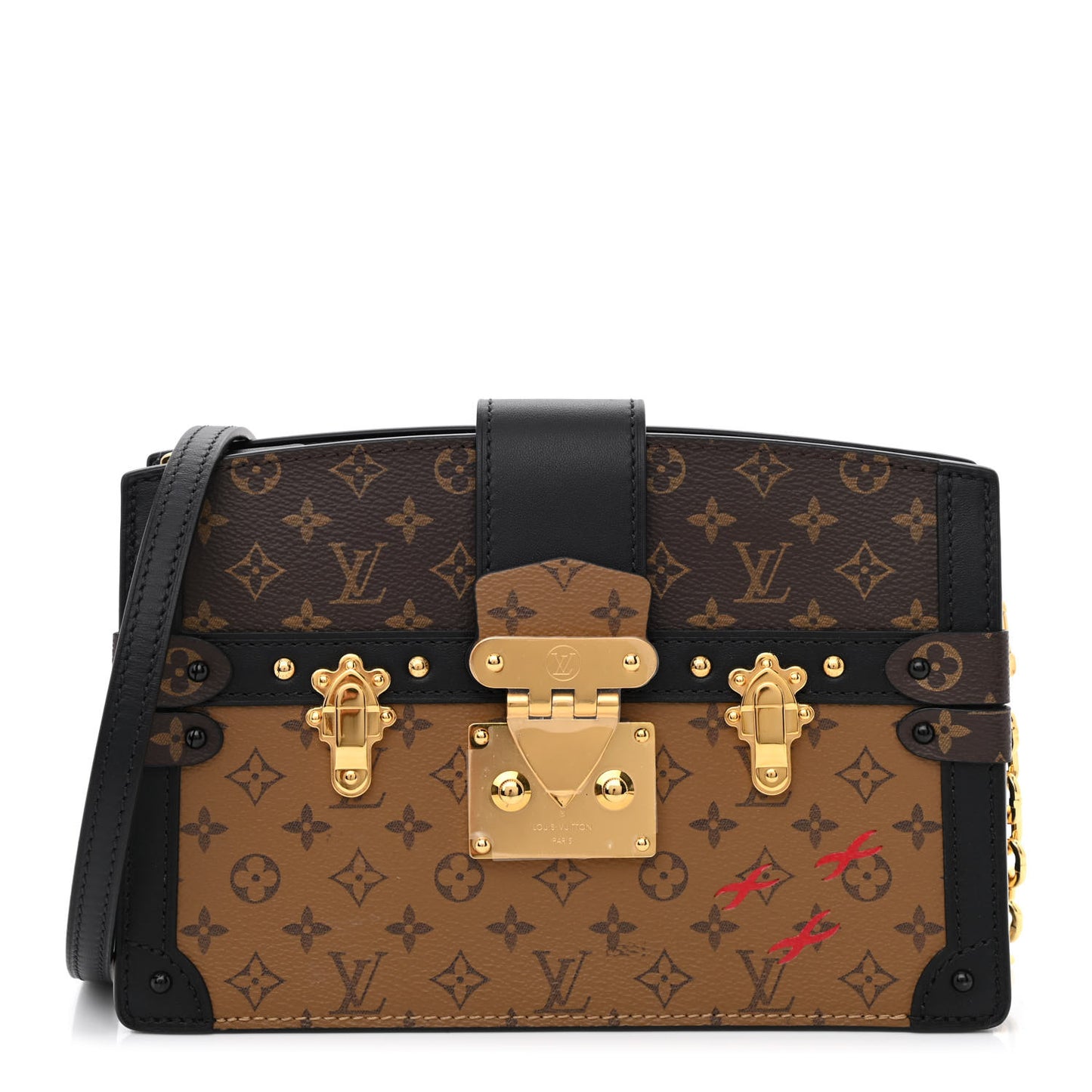 Reverse Monogram Trunk Clutch