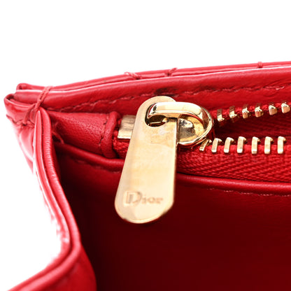 Christian Dior Patent Cannage Miss Dior Promenade Pouch Red 14 of 14