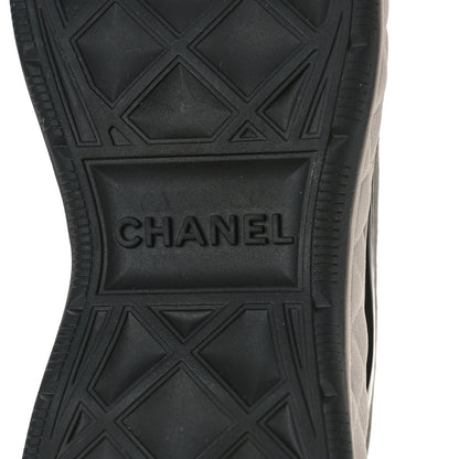 Chanel Fabric Suede CC Sneakers 36 White Light Grey Pink 7 of 10