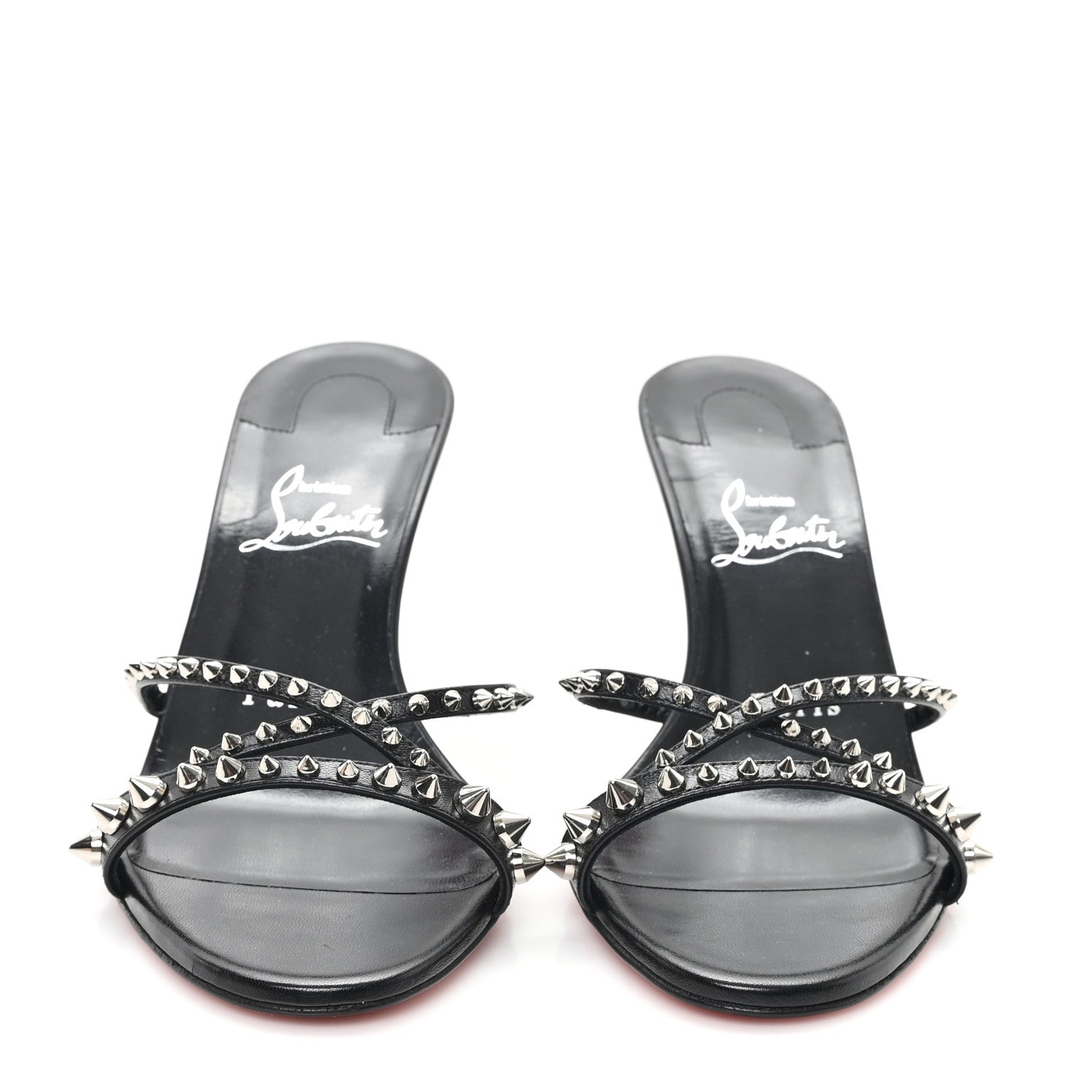 Christian Louboutin Nappa Tatoosh 85 Sandals 37.5 Black 3 of 9