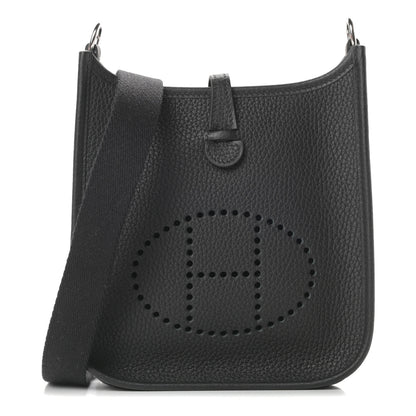 Hermes Taurillon Clemence Evelyne TPM Black 1 of 11