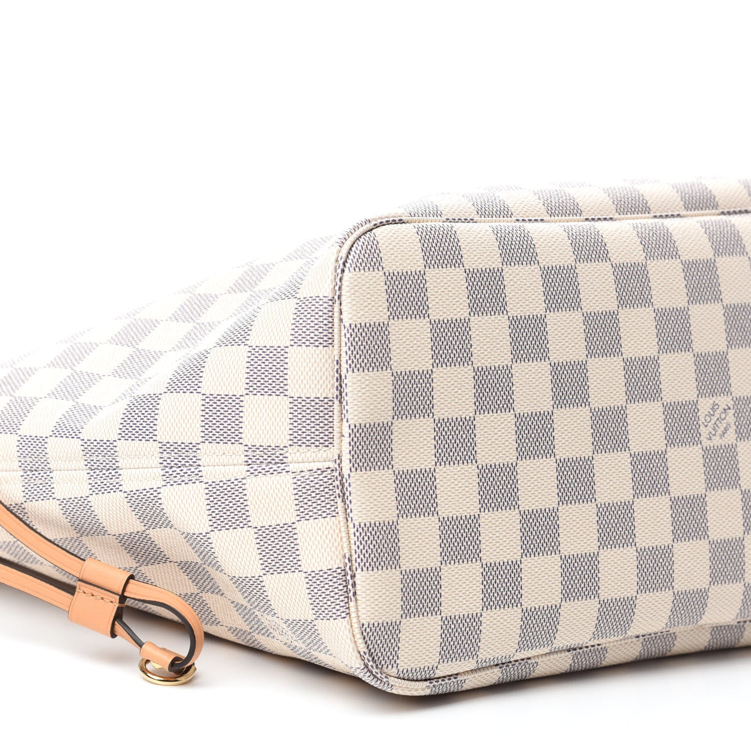 Louis Vuitton Damier Azur Braided Neverfull MM Pink 6 of 10