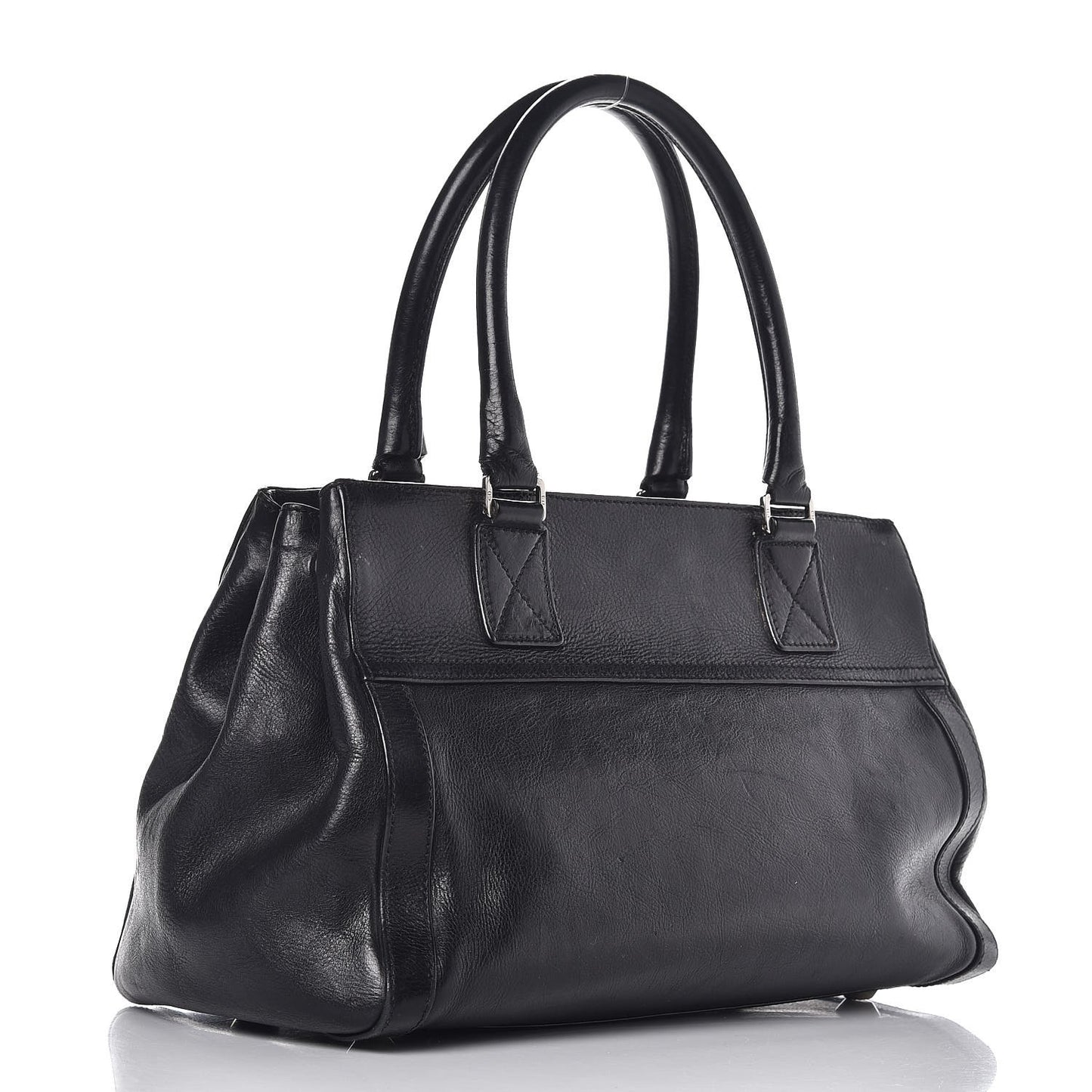 Calfskin CD Flight Tote Black