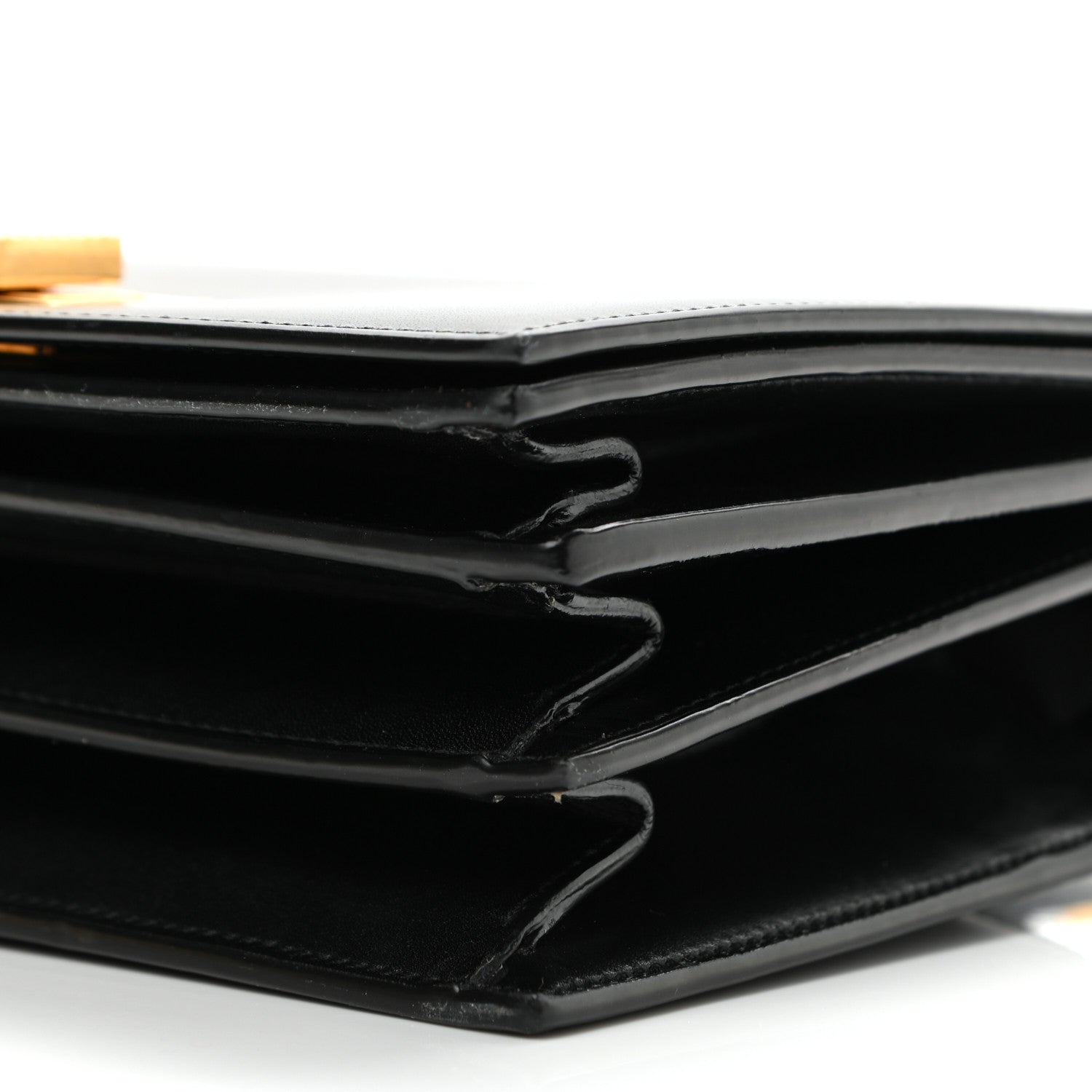 Saint Laurent Smooth Calfskin Medium Domino Shoulder Bag Black 10 of 10