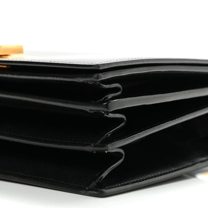 Saint Laurent Smooth Calfskin Medium Domino Shoulder Bag Black 10 of 10