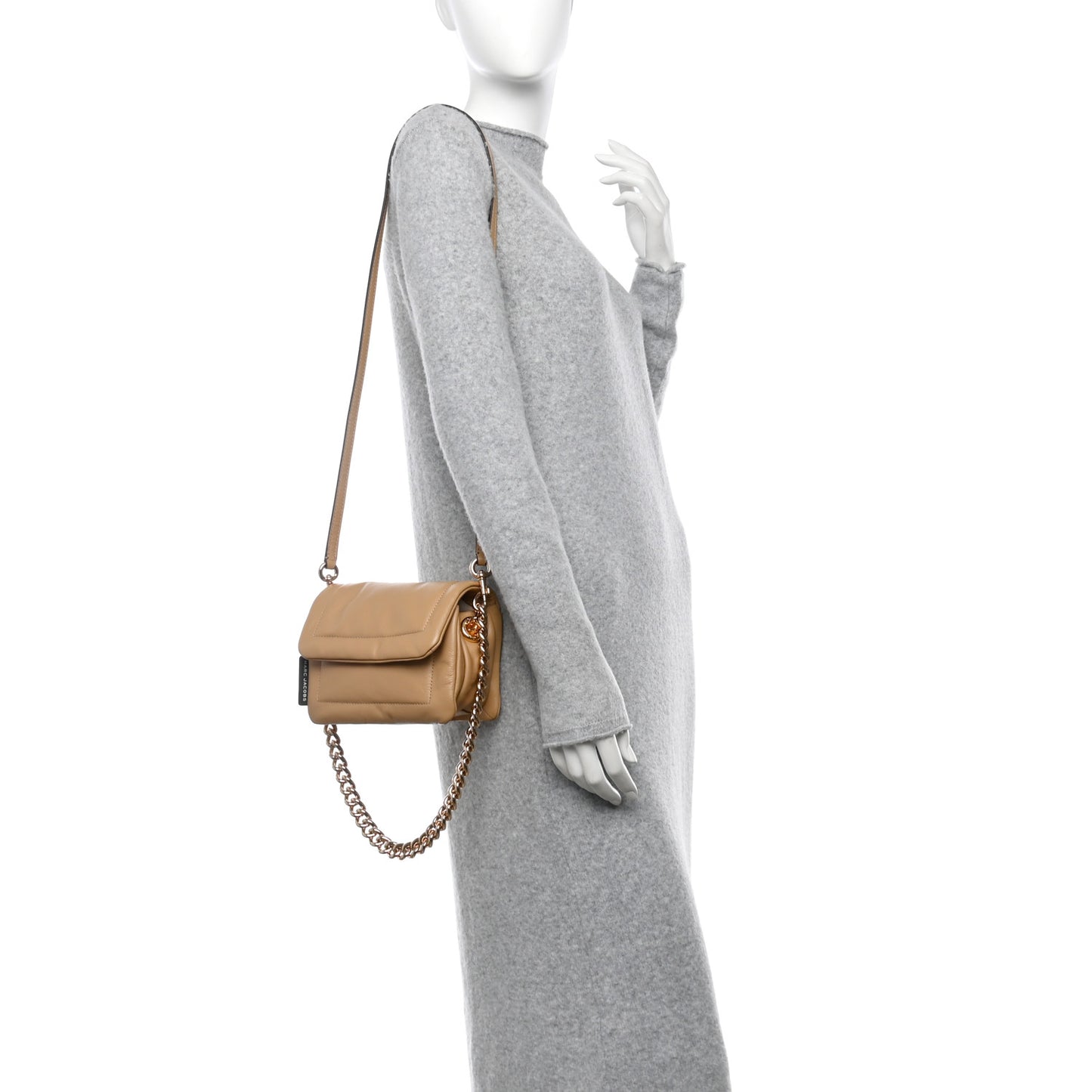 Lambskin The Mini Pillow Bag Iced Coffee