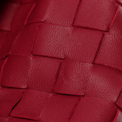 Bottega Veneta Nappa Maxi Intrecciato The Pouch Oversized Clutch Amaranto 9 of 12