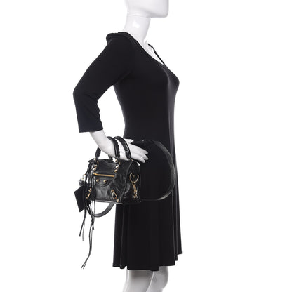 Balenciaga Agneau Classic Gold Hardware Mini City Black 3 of 11