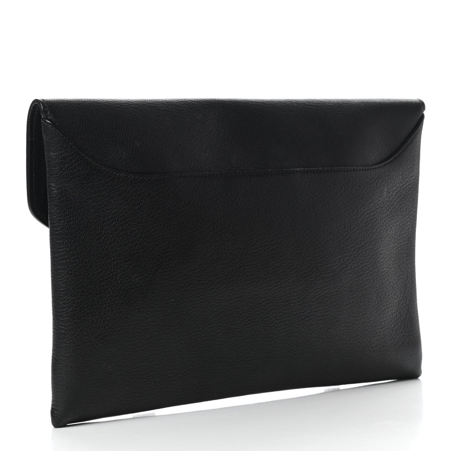 Sugar Goatskin Medium Antigona Envelope Clutch Black