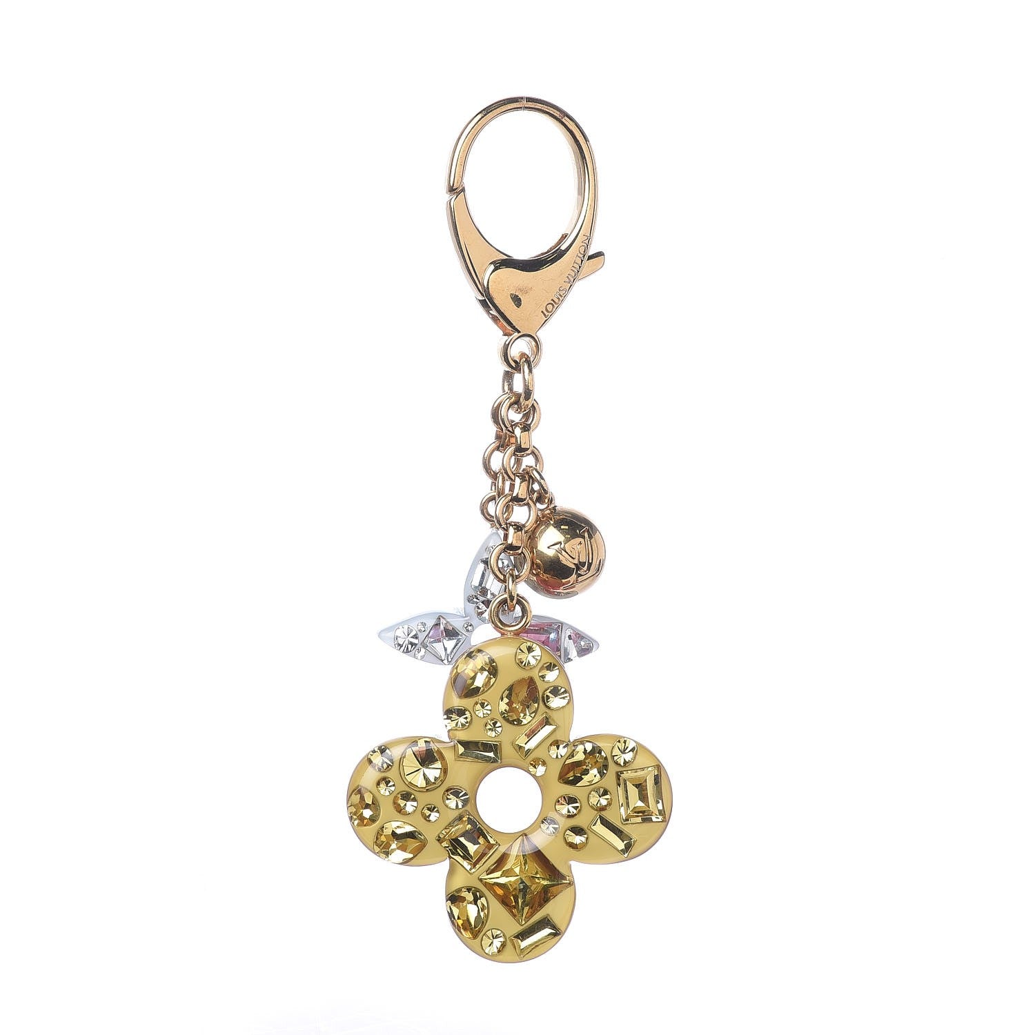 Louis Vuitton Resin Strass Glam Flower Bag Charm Multicolor 1 of 3