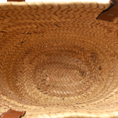 Loewe Raffia Basket Tote Bag Natural Tan 5 of 10