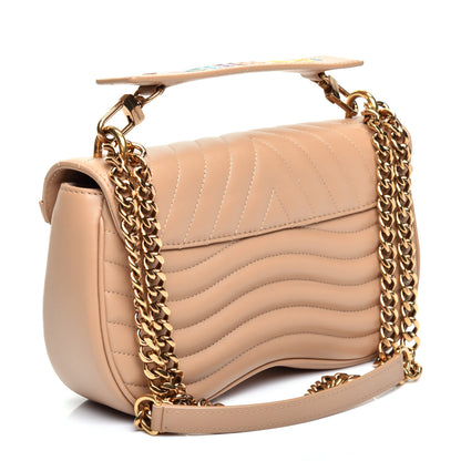 Louis Vuitton Calfskin New Wave Chain MM Noisette 3 of 11