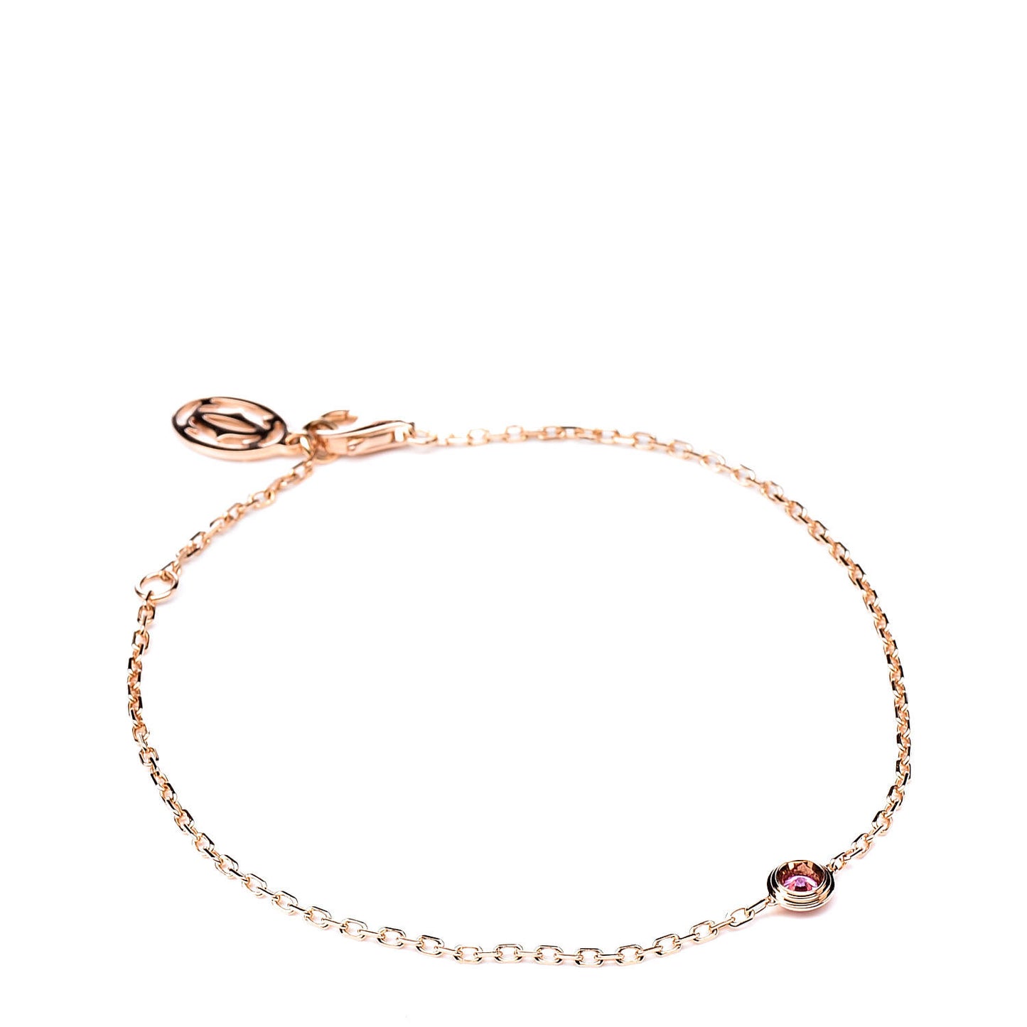 18K Pink Gold Pink Sapphire D'Amour Bracelet