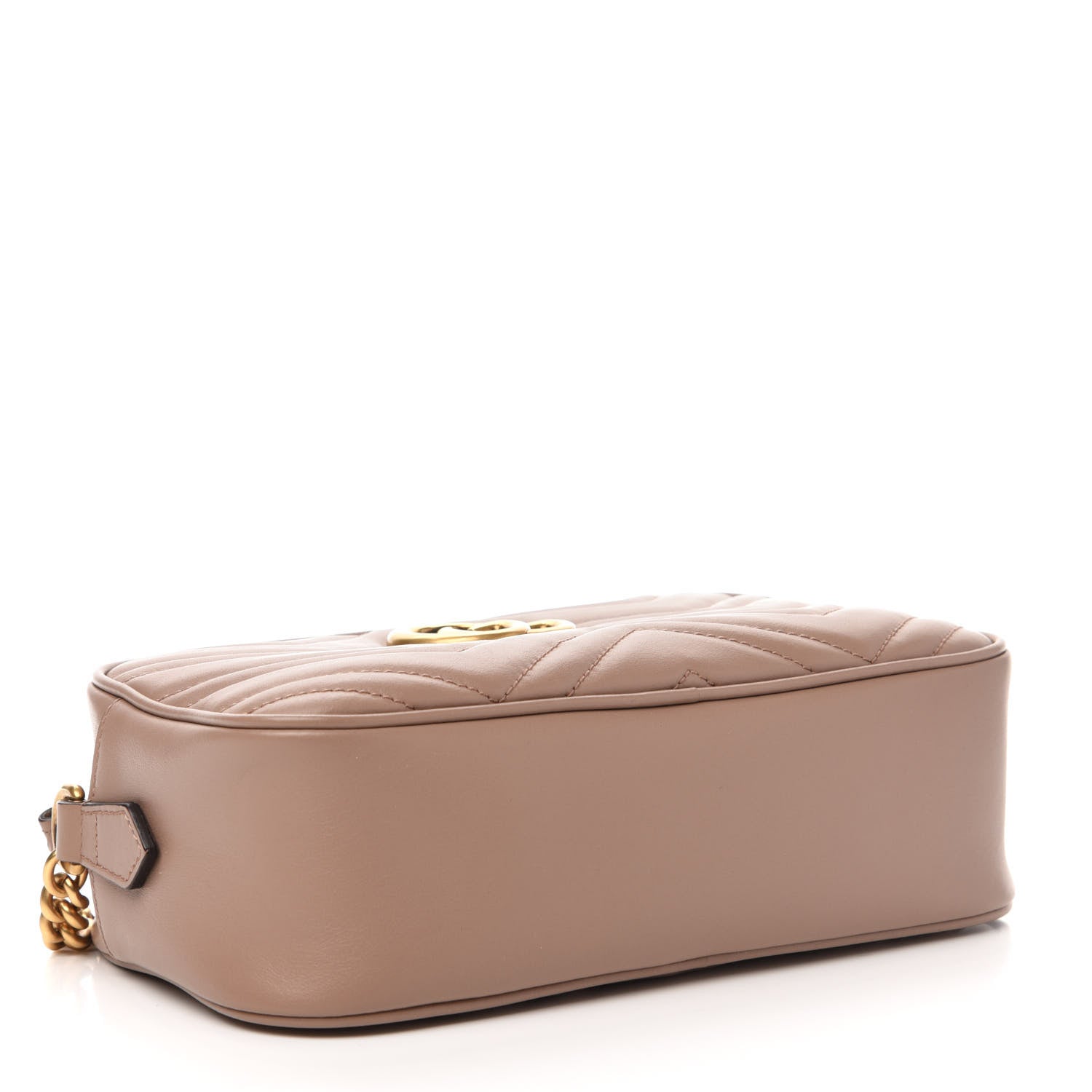 Gucci Calfskin Matelasse Small GG Marmont Chain Shoulder Bag Porcelain Rose 4 of 13