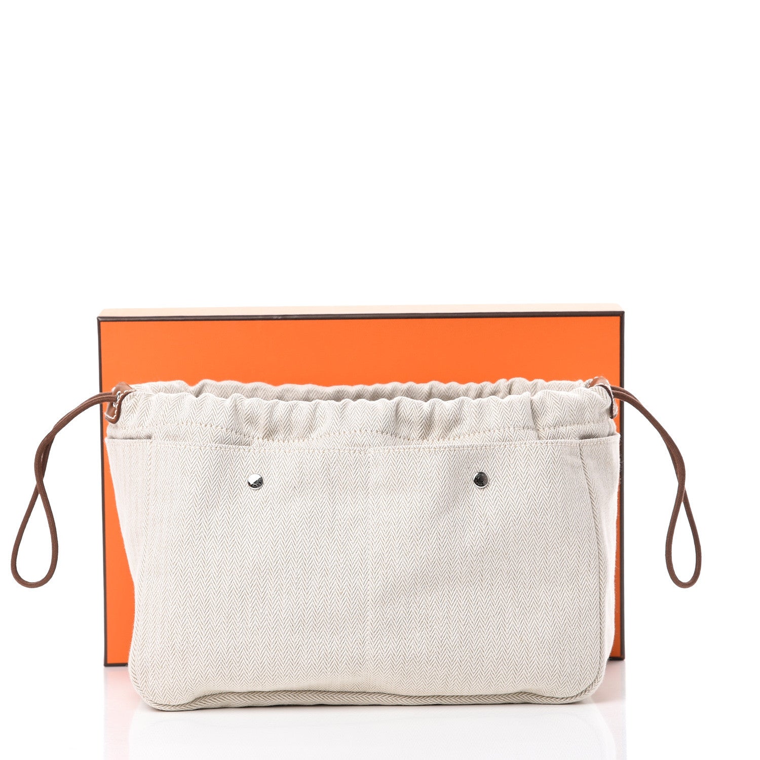Hermes Canvas Barenia Fourbi 25 MM Pouch Naturel Fauve 9 of 9