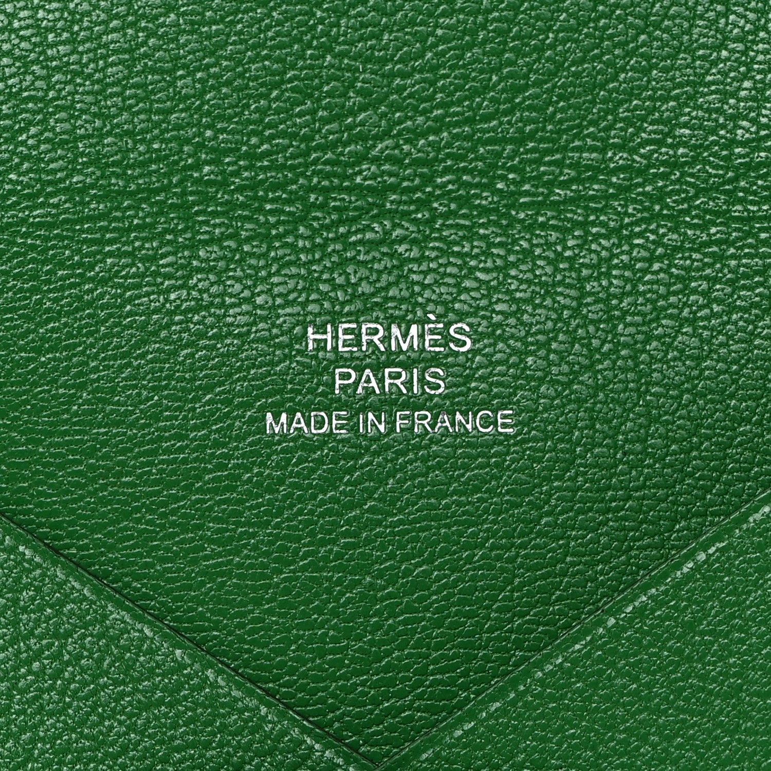 Hermes Chevre Mysore Calvi Card Case Vert Vertigo 6 of 8