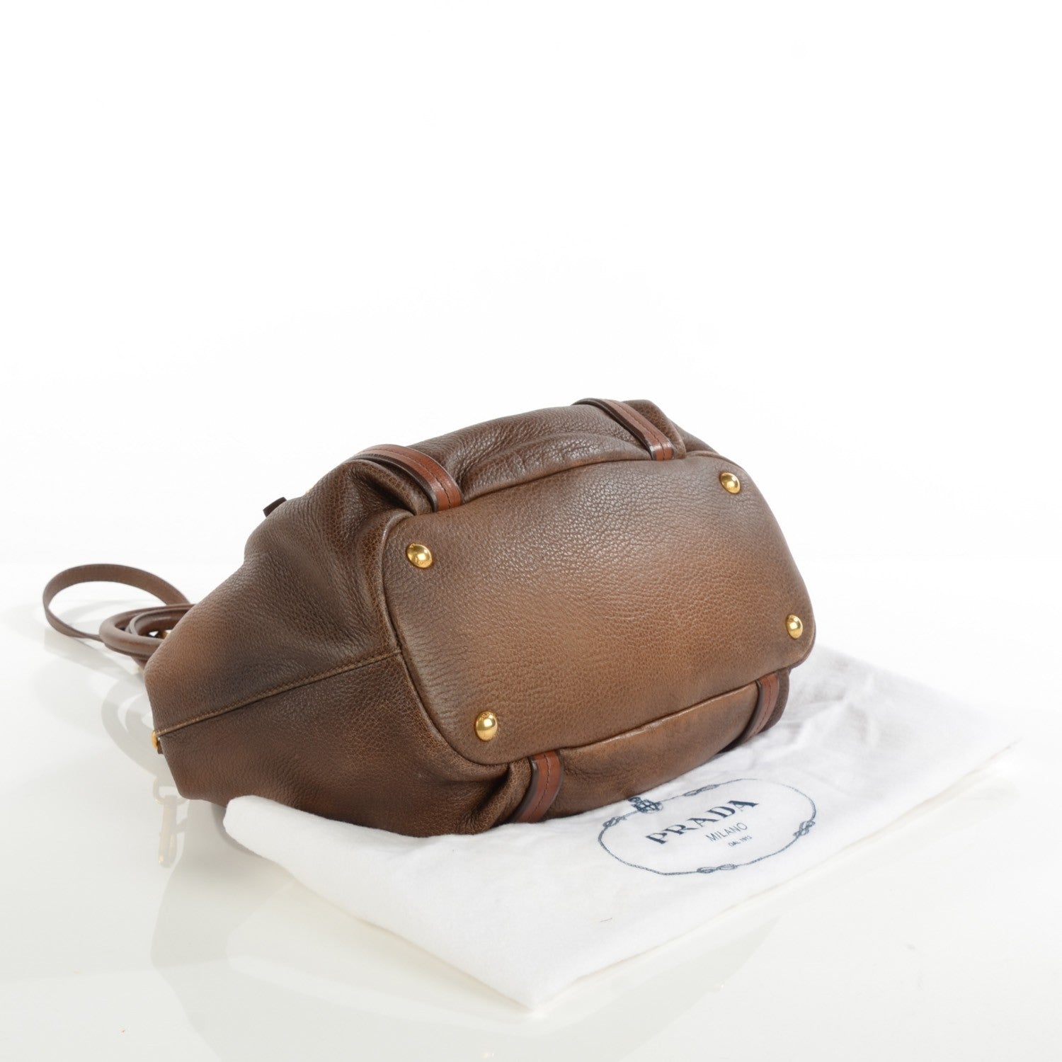 Prada Cervo Antik Shoulder Bag Cammello Sfumato 4 of 10