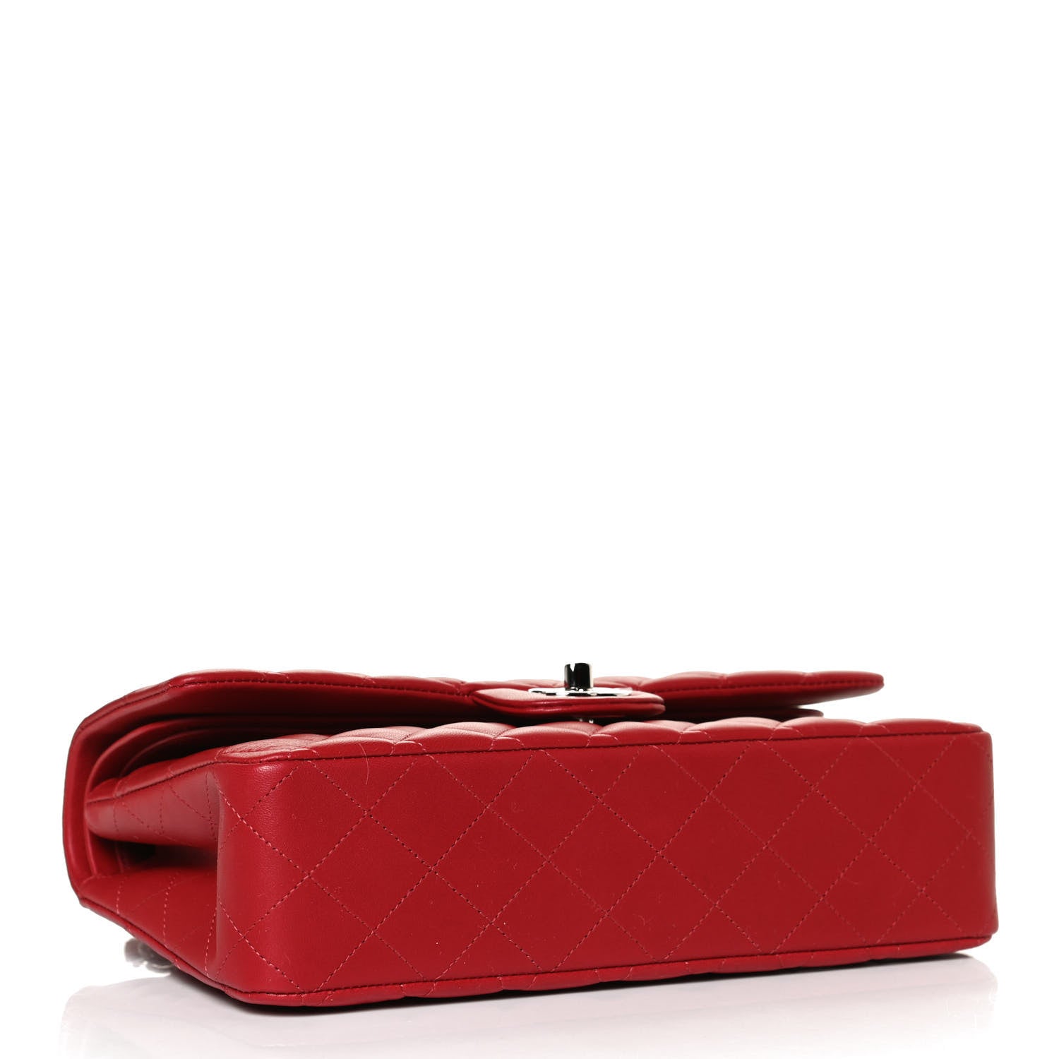 Chanel Lambskin Quilted Medium Double Flap Red 4 of 12