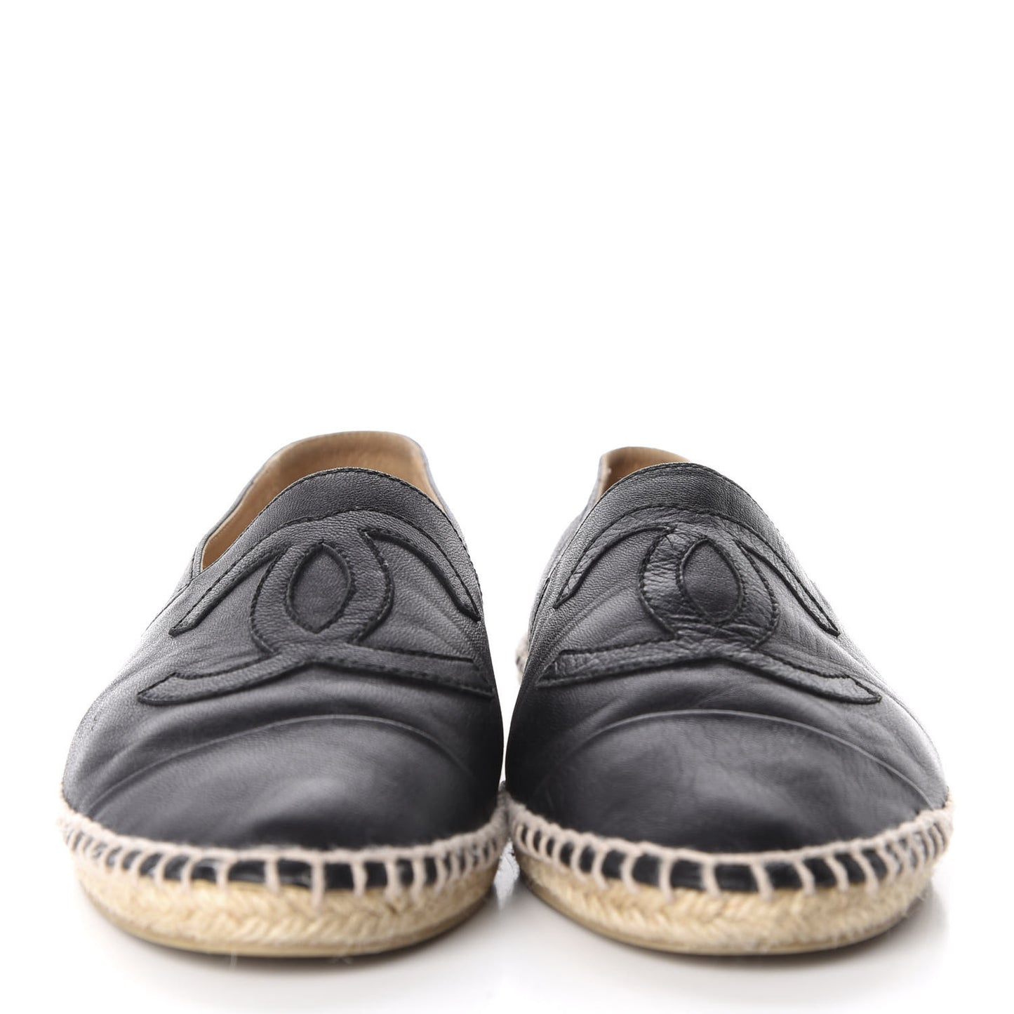 Lambskin CC Espadrilles 39 Black
