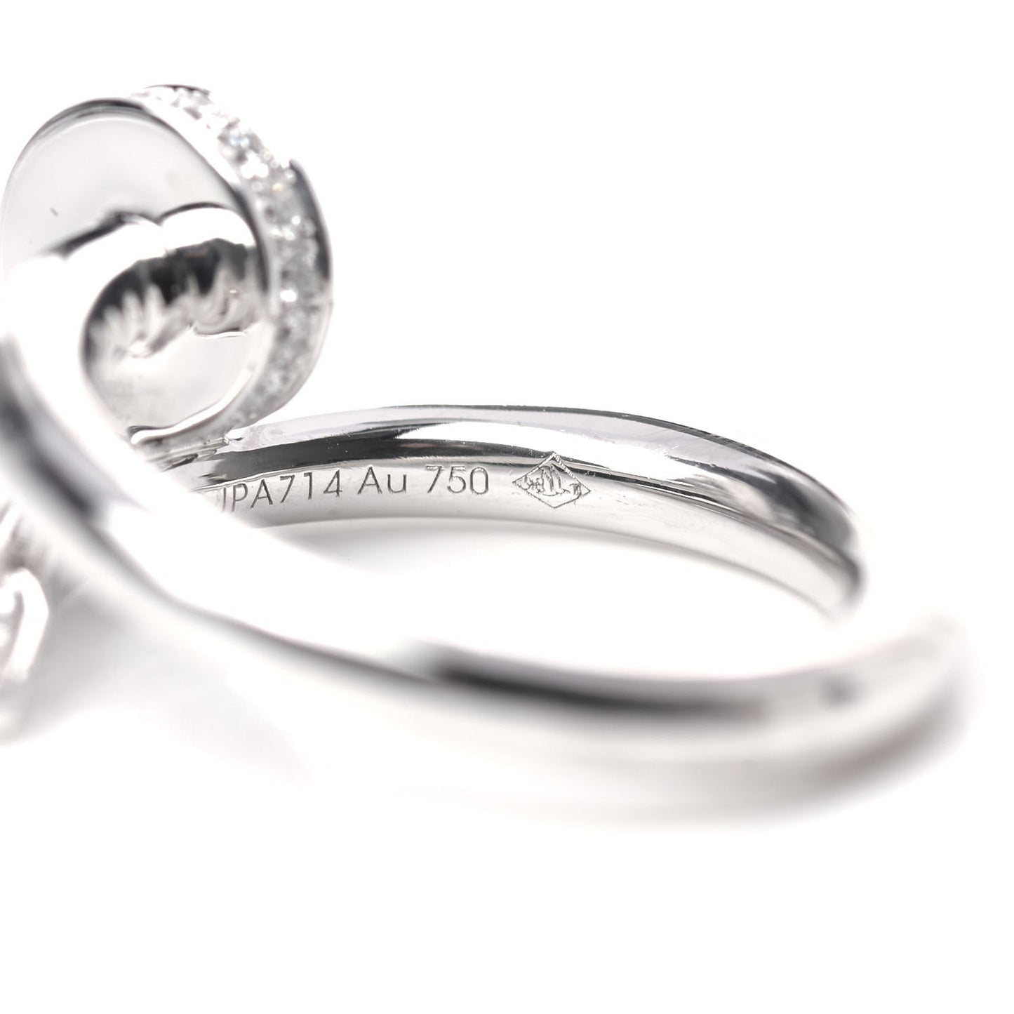 18K White Gold Diamond Juste Un Clou Ring 49 4.75