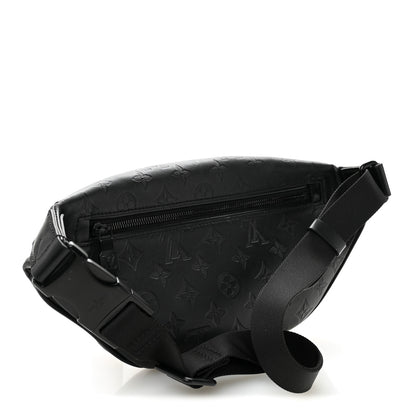 Louis Vuitton Calfskin Monogram Shadow Discovery Bumbag Black 2 of 9
