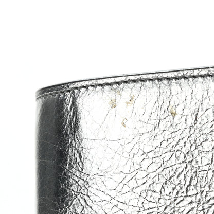 Saint Laurent Metallic Calfskin Monogram Large Belle De Jour Clutch Silver 4 of 8
