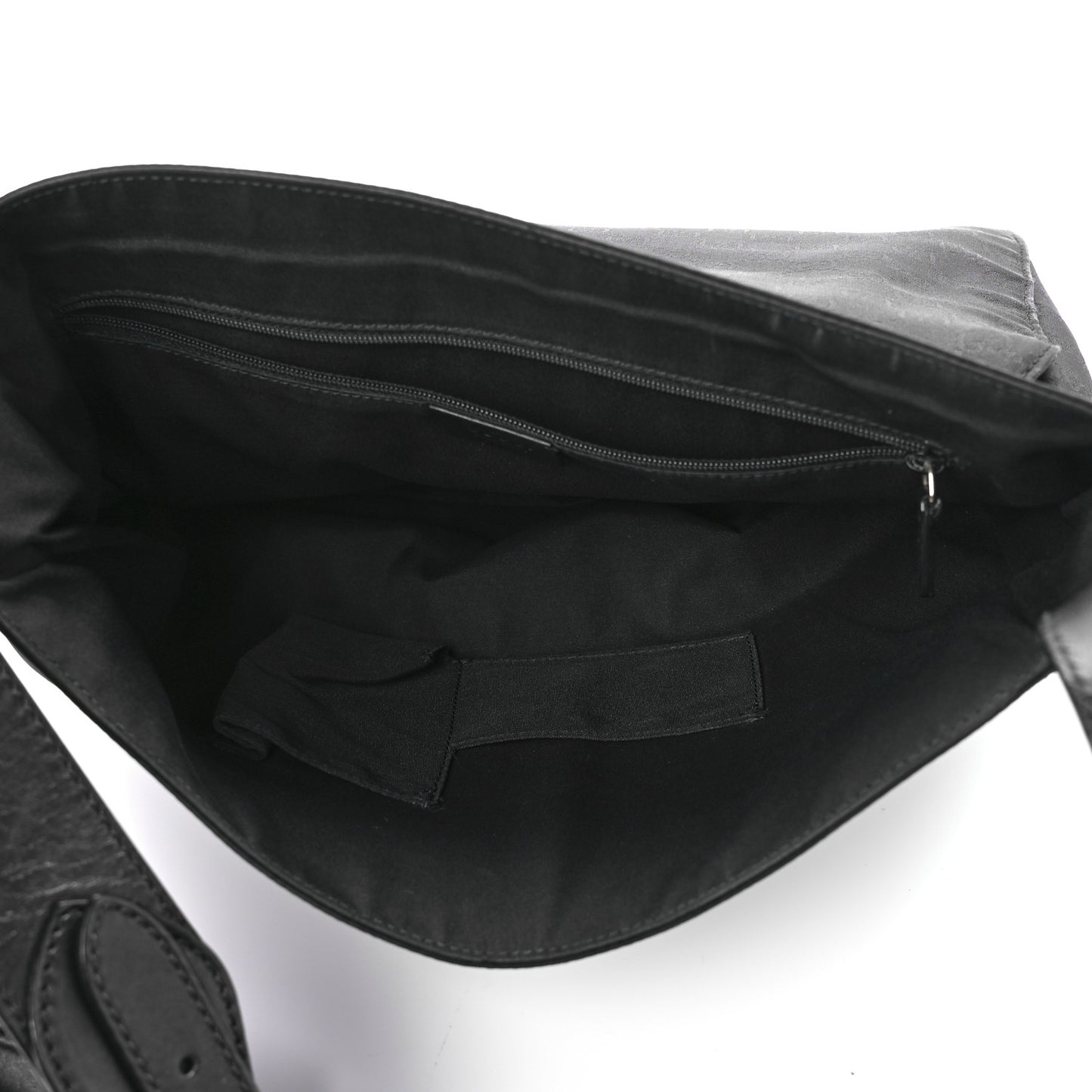 Nylon Monogram Messenger Bag Black