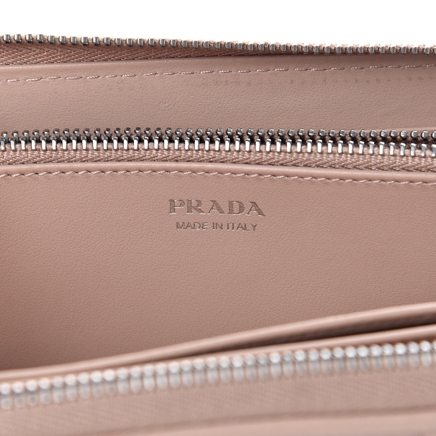 Prada Soft Calfskin Diagramme Zip Around Wallet Cipria 5 of 7