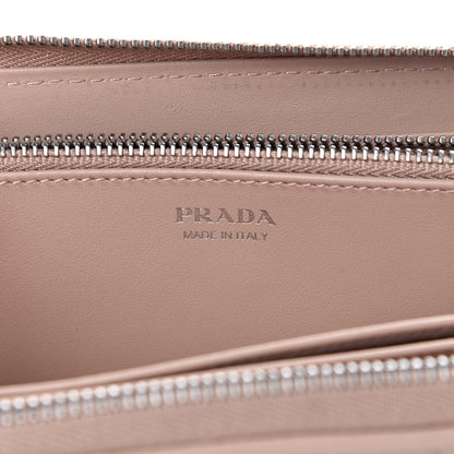 Prada Soft Calfskin Diagramme Zip Around Wallet Cipria 5 of 7
