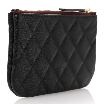 Chanel Caviar Quilted Small Cosmetic Case Black 3 of 7