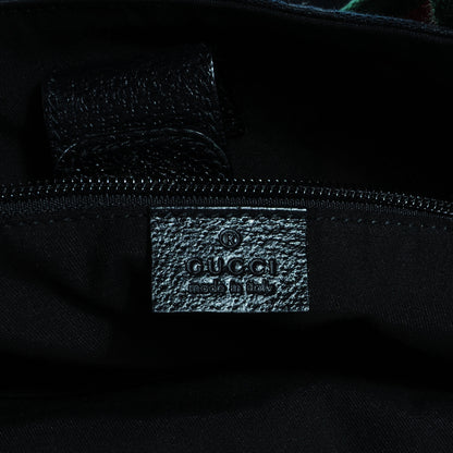 Gucci GG Monogram Medium Web Handle Double Pocket Tote Black 6 of 7