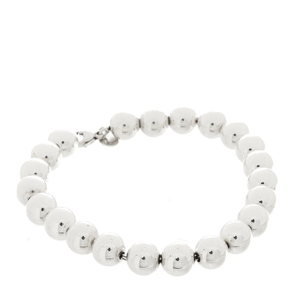 Tiffany Sterling Silver 8mm Hardwear Ball Bracelet 1 of 4