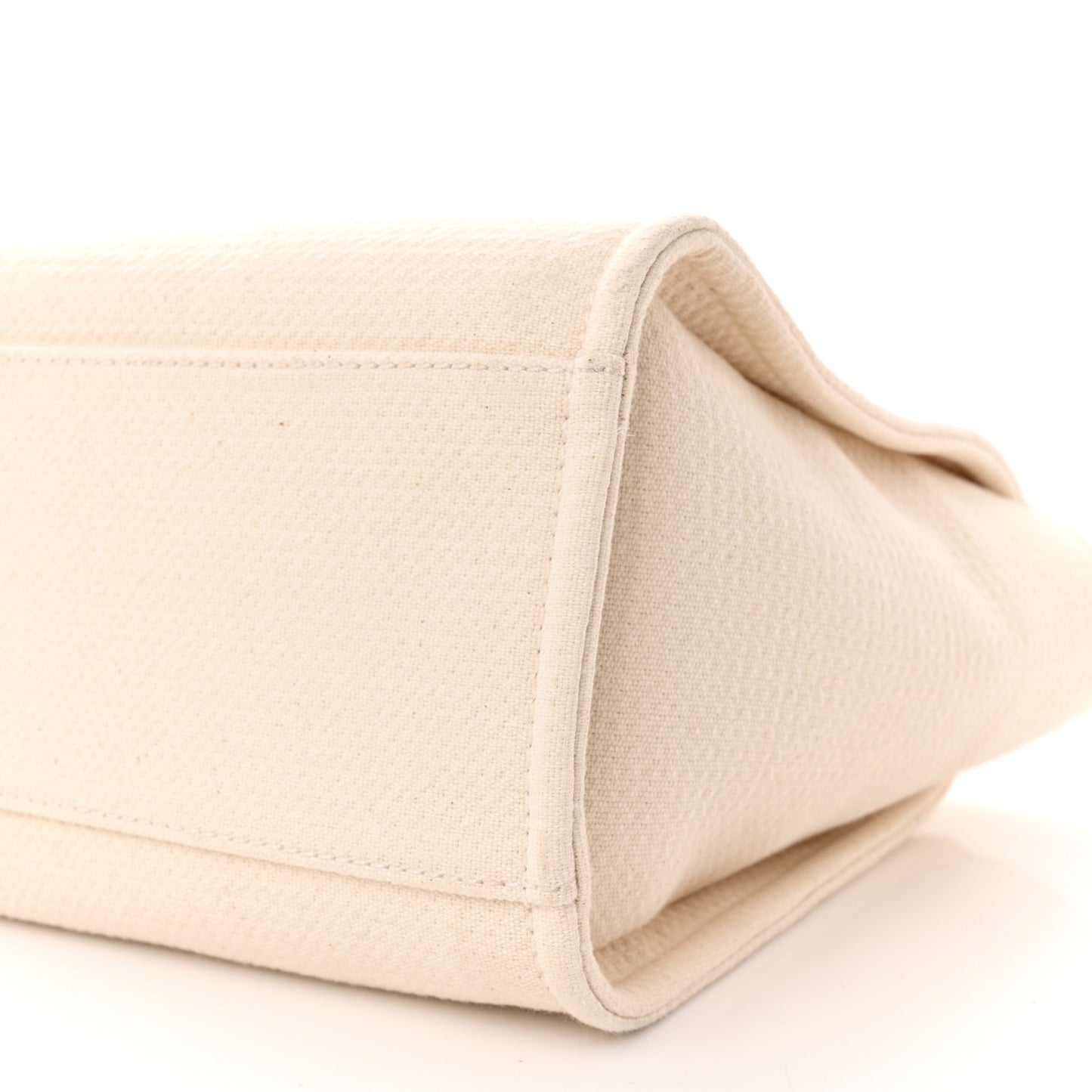 Mixed Fibers Small Deauville Tote White