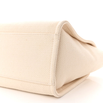Chanel Mixed Fibers Small Deauville Tote White 10 of 10
