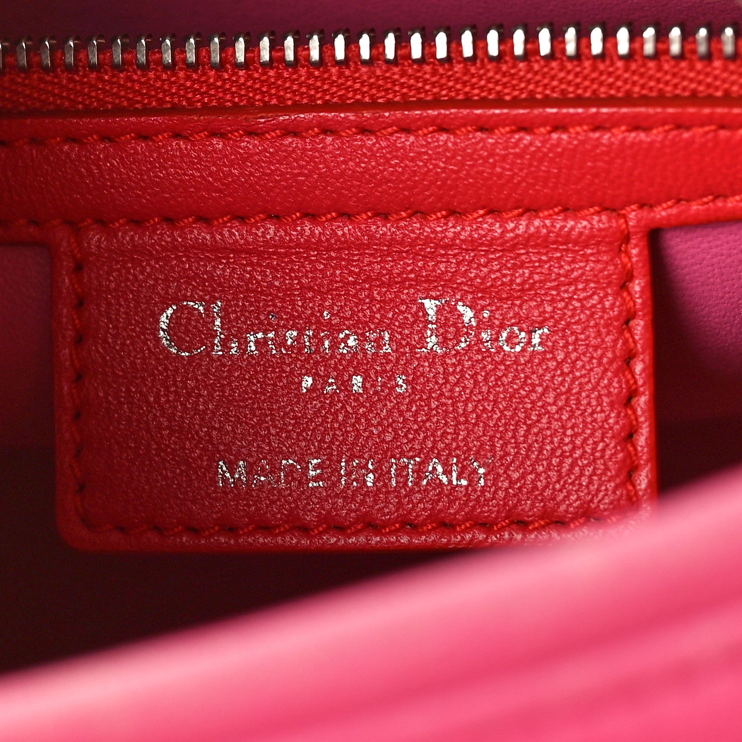 Christian Dior Lambskin Cannage Stitched Small Lady Dior Pink Grey 6 of 8