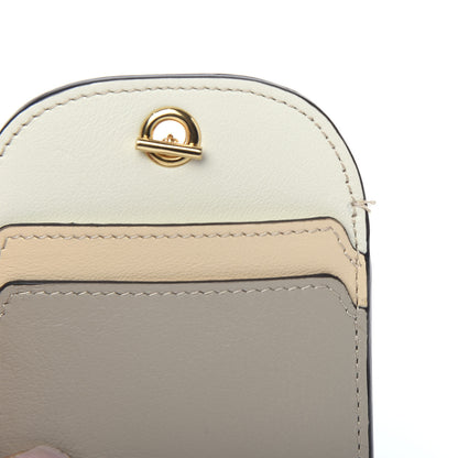 Chloe Smooth Calfskin Walden Card Holder On Chain Pastel Grey 5 of 5
