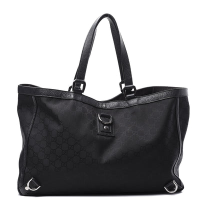 Gucci Nylon Monogram Large Abbey Tote Black 1 of 12