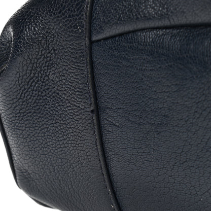 Balenciaga Chevre Gold Metallic Edge Hardware Backpack Bleu Nuit 12 of 15