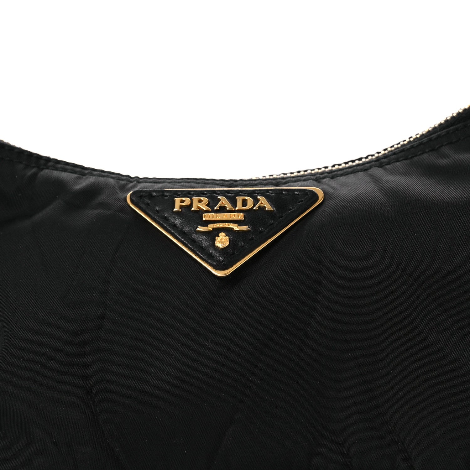 Prada Tessuto Nylon Pochette Bag Black 8 of 14