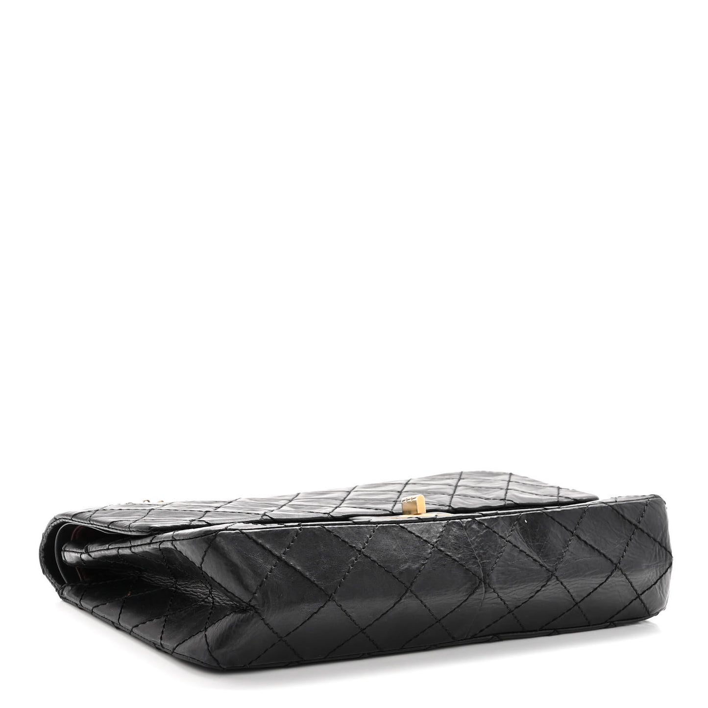 Aged Calfskin Quilted 50th Anniversary 2.55 Reissue 226 Flap Black