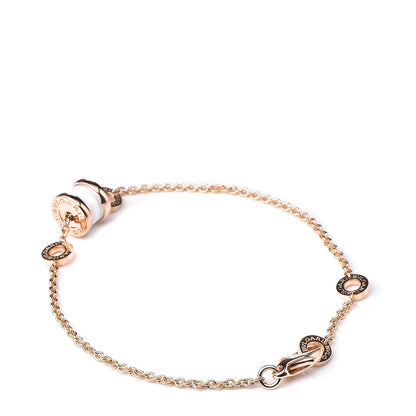 Bulgari 18K Rose Gold White Ceramic B.Zero1 Bracelet 3 of 7