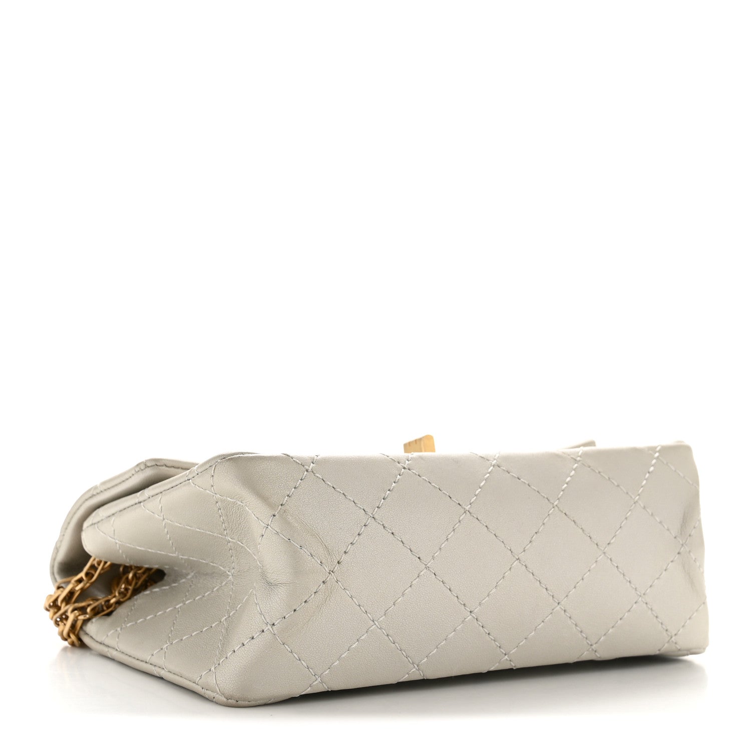 Chanel Metallic Goatskin Quilted 2.55 Reissue Mini Flap Silver 4 of 14