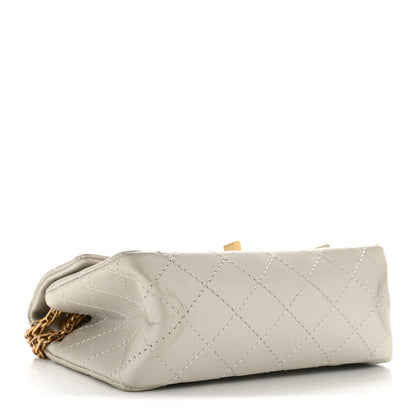Chanel Metallic Goatskin Quilted 2.55 Reissue Mini Flap Silver 4 of 14