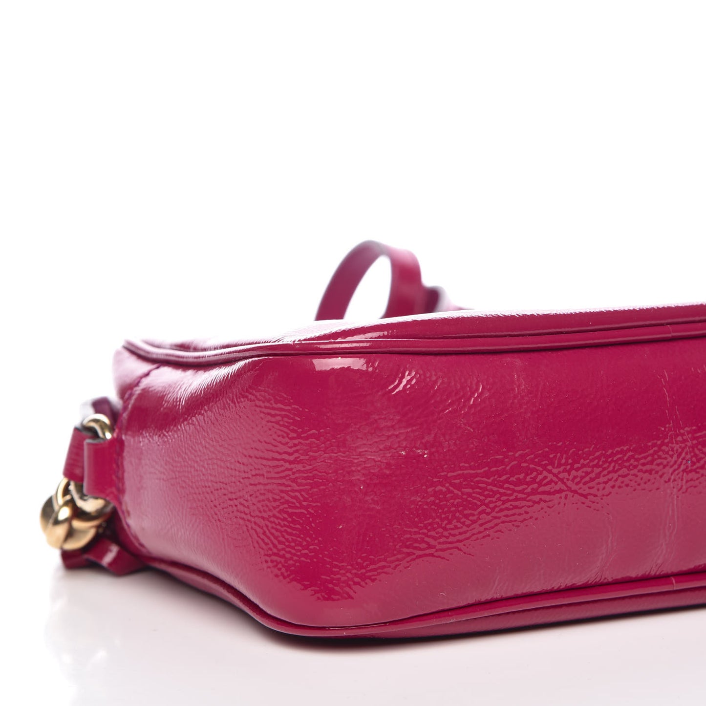 Soft Patent Small Soho Disco Bag Bright Bougainvillea